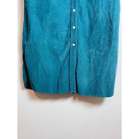 J.CREW OUTFITTERS Oarsman Dress Women Green Corduroy Maxi Vintage 8 - Picture 8 of 10